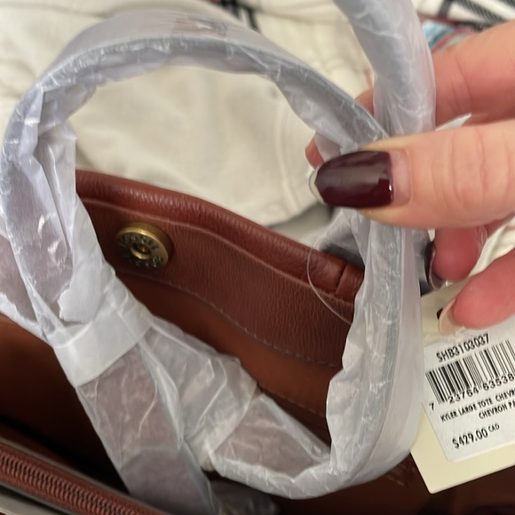 Kyler large tote chevron patch NWT - Picture 8 of 9